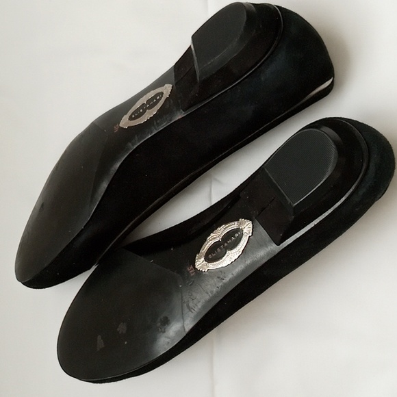 Elie Tahari Black Ballet Flat Shoes Size 37.5 - Picture 5 of 7